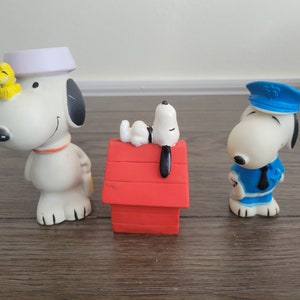 Set of 3 Vintage Snoopy Squeak Toys