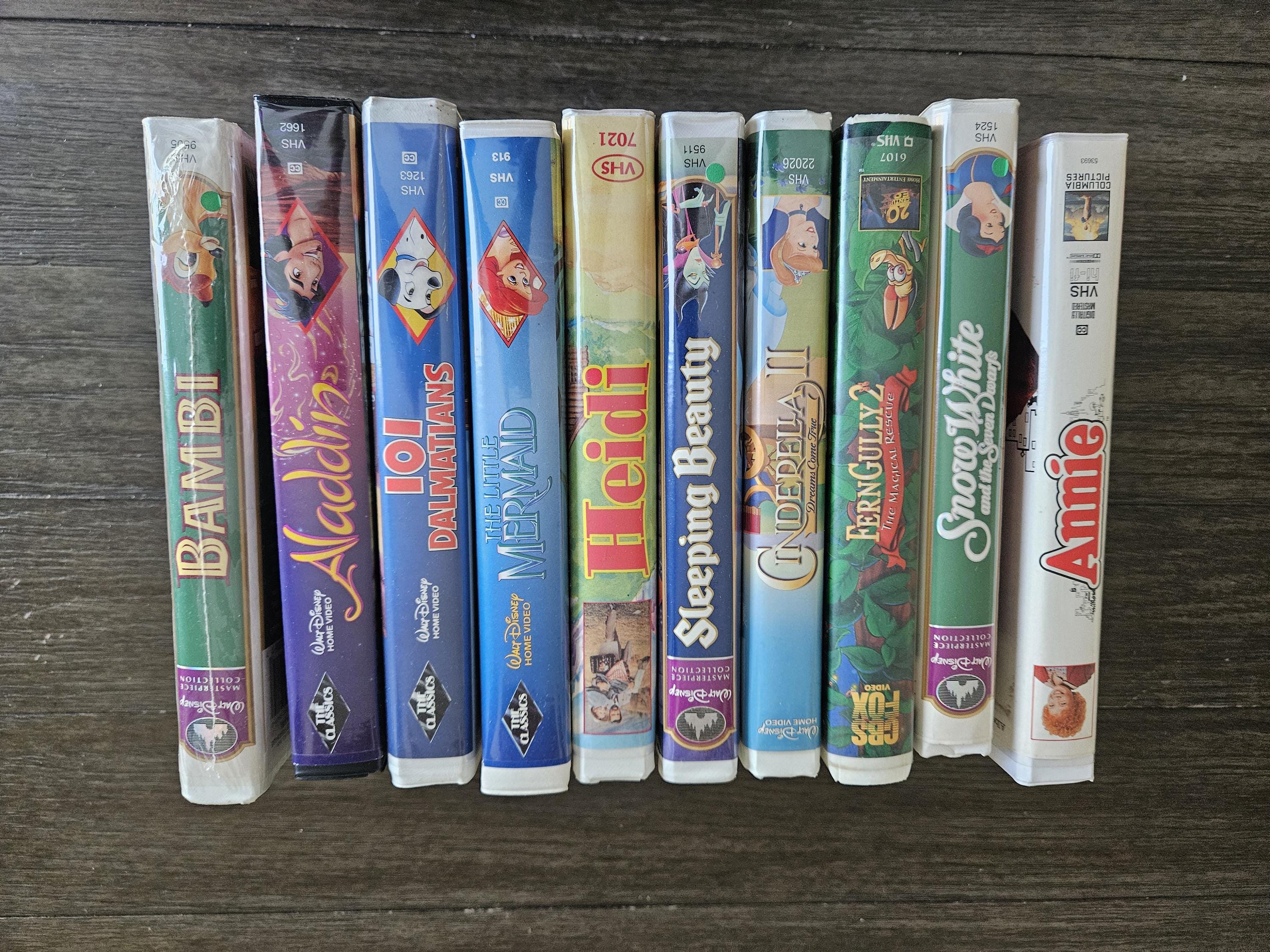 Set of 10 Vintage Various VHS Tapes