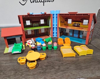 Maison Fisher Price vintage avec accessoires