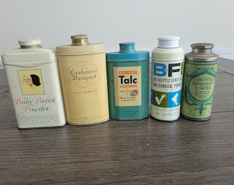 Vintage Powder Tin - Your Choice of One
