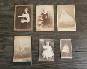 Vintage Cabinet Cards of Children - Your Choice of One