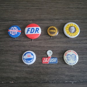 Vintage Political Button for Various Elections - Your Choice