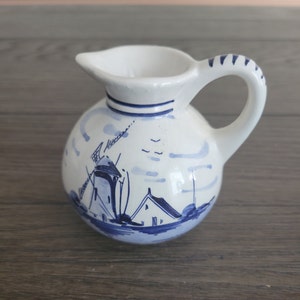 Vintage Small Crock Pitcher marked Delfts 101 made in Holland