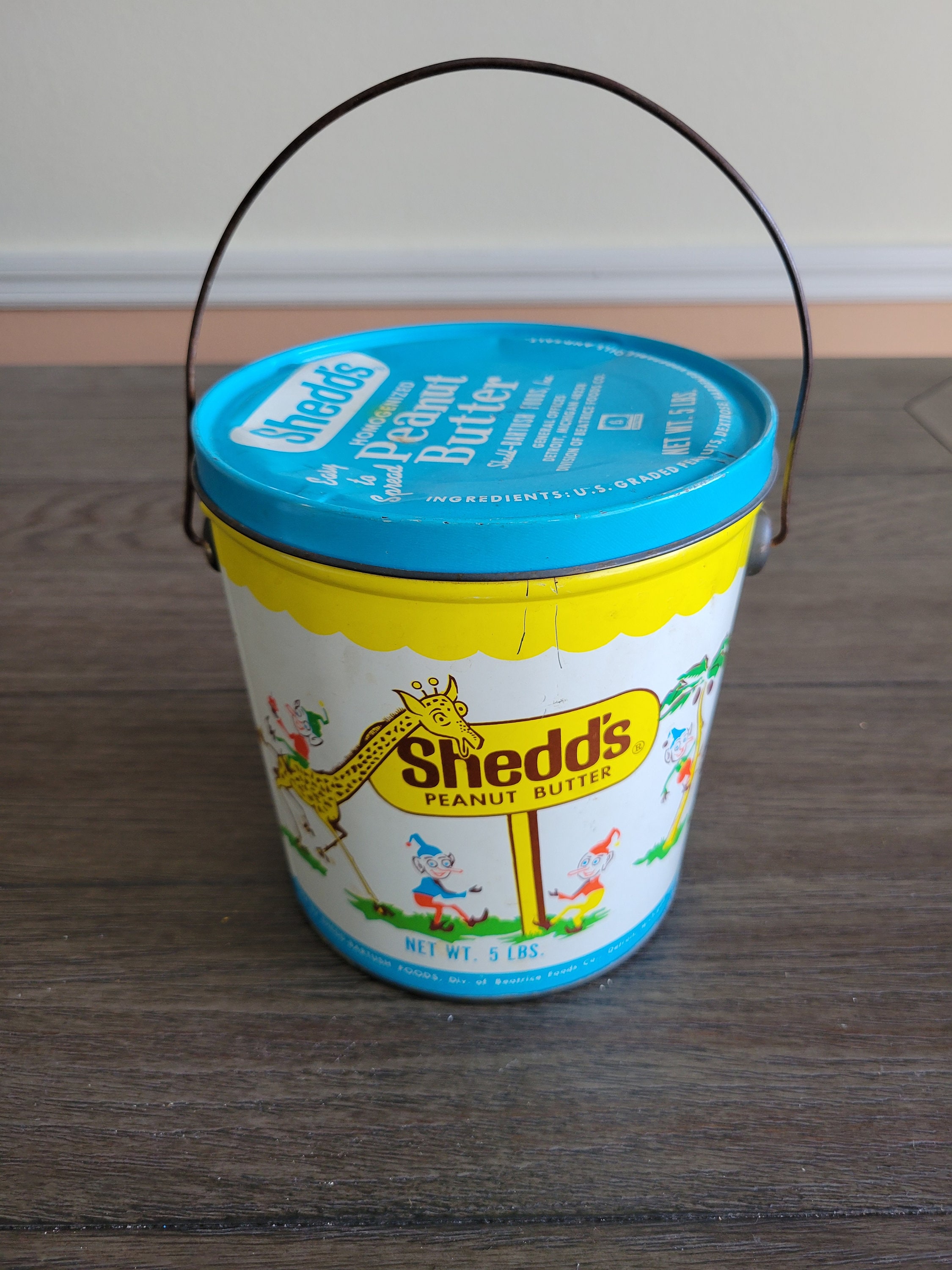 Vintage Shedd's Peanut Butter Tin - Etsy