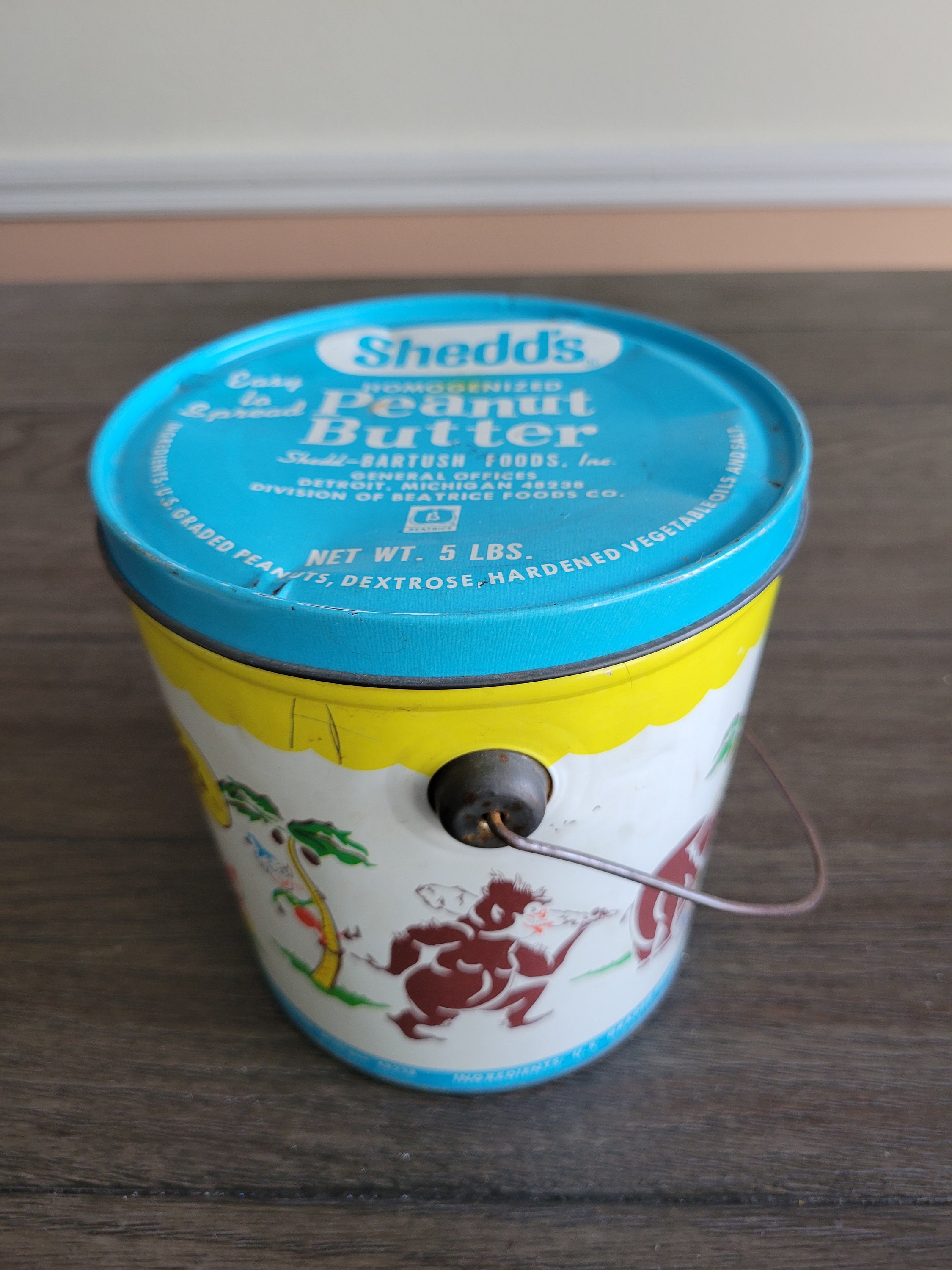 Vintage Shedd's Peanut Butter Tin - Etsy
