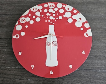 Vintage Metal Coca Cola Wall Clock