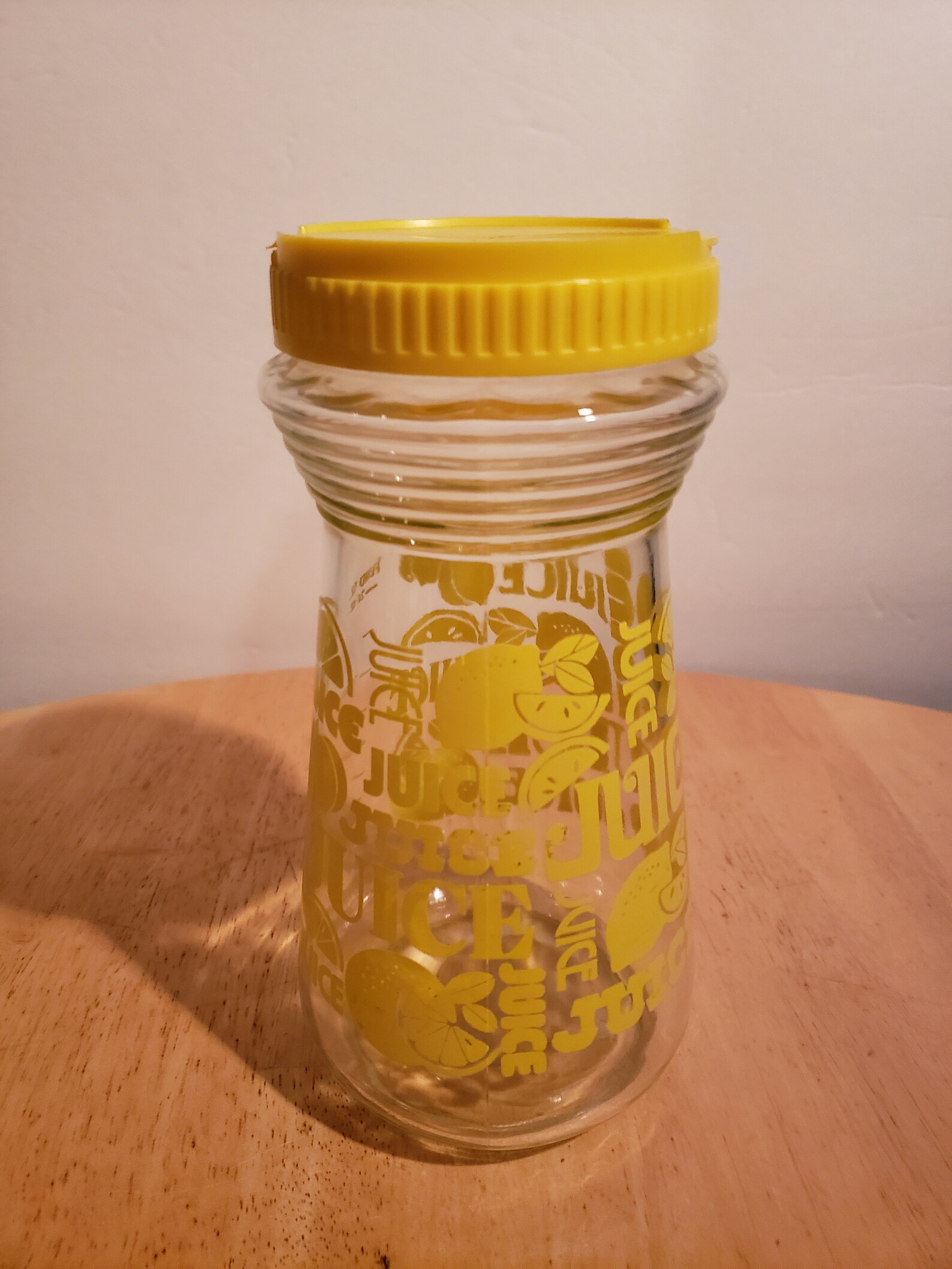 Vintage Glass Juice Jar Etsy