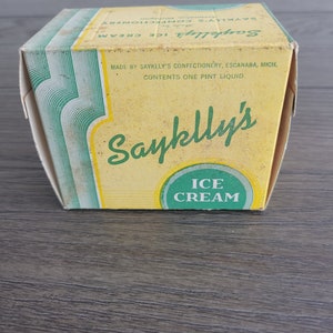Vintage Saykllys Ice Cream Container - Pint