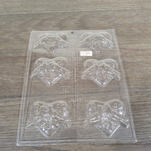 Vintage Solid Heart with Doves Candy/Craft Mold