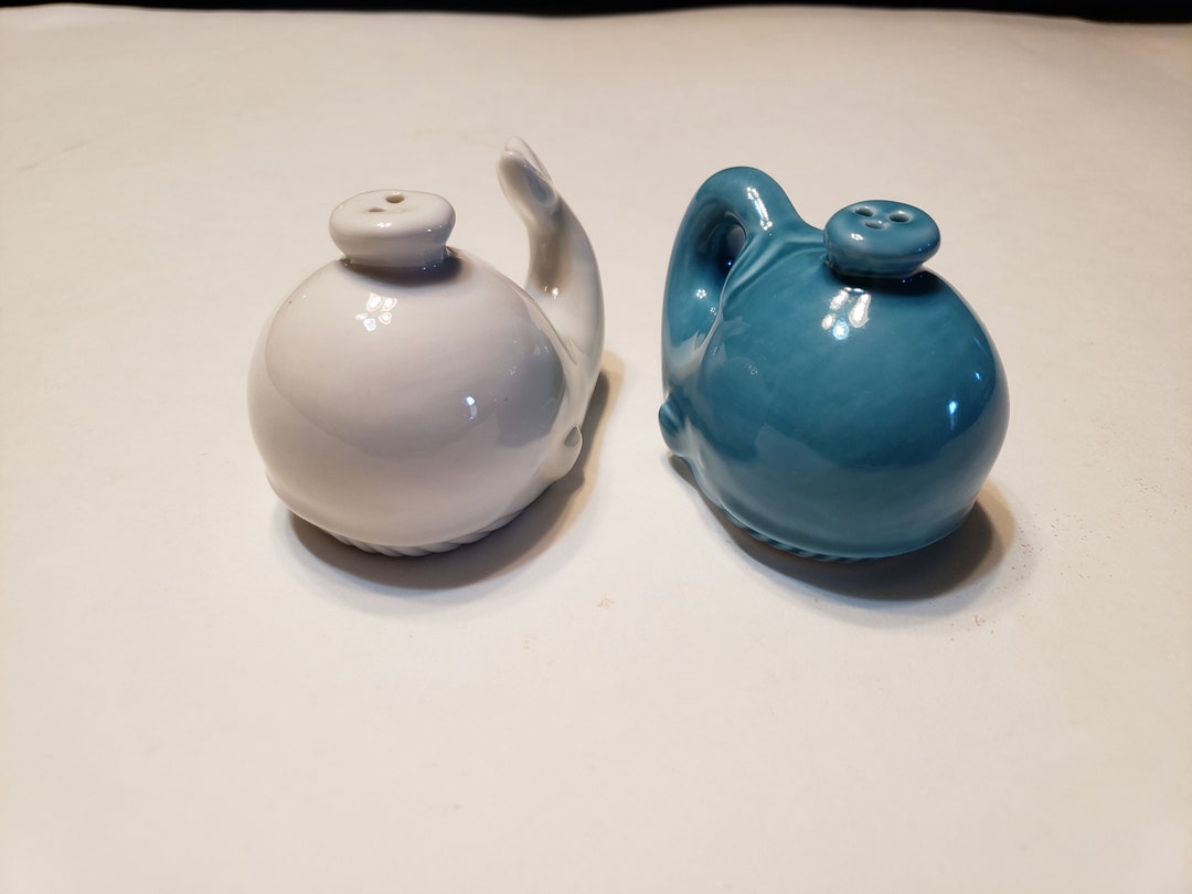 Vintage Whale Salt and Pepper Shakers Etsy