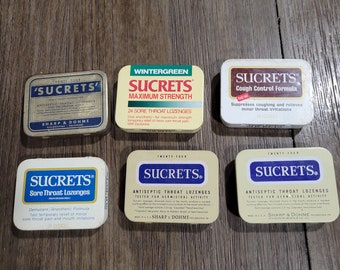 Various Vintage Sucrets Tins - Your Choice of one