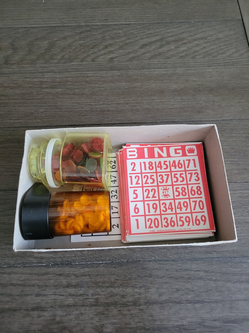 Vintage 70 Bingo Card Combinations Premier Edition Marked Etsy