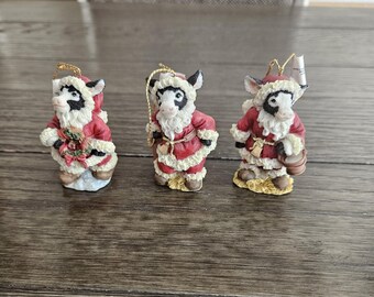 Vintage Set of 3 Cowtown Ornaments