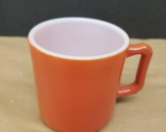 Vintage Hazel Atlas white milk glass kiddieware mug