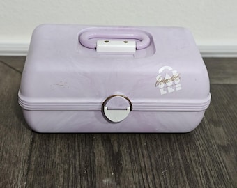 Vintage Purple Swirl Caboodles Makeup Case