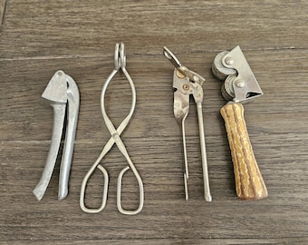 Set of 4 Vintage Kitchen Utensils