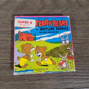 Vintage Super 8 Movie Terry Bears in Baffling Bunnies