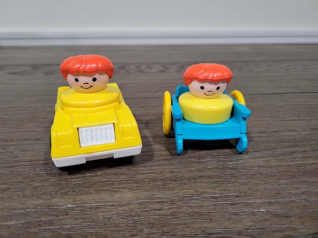 Fisher Price Car Wheel Chair and Person Marked 1990 Fisher Etsy