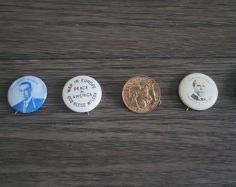 Vintage Political Button for Various Elections - Your Choice