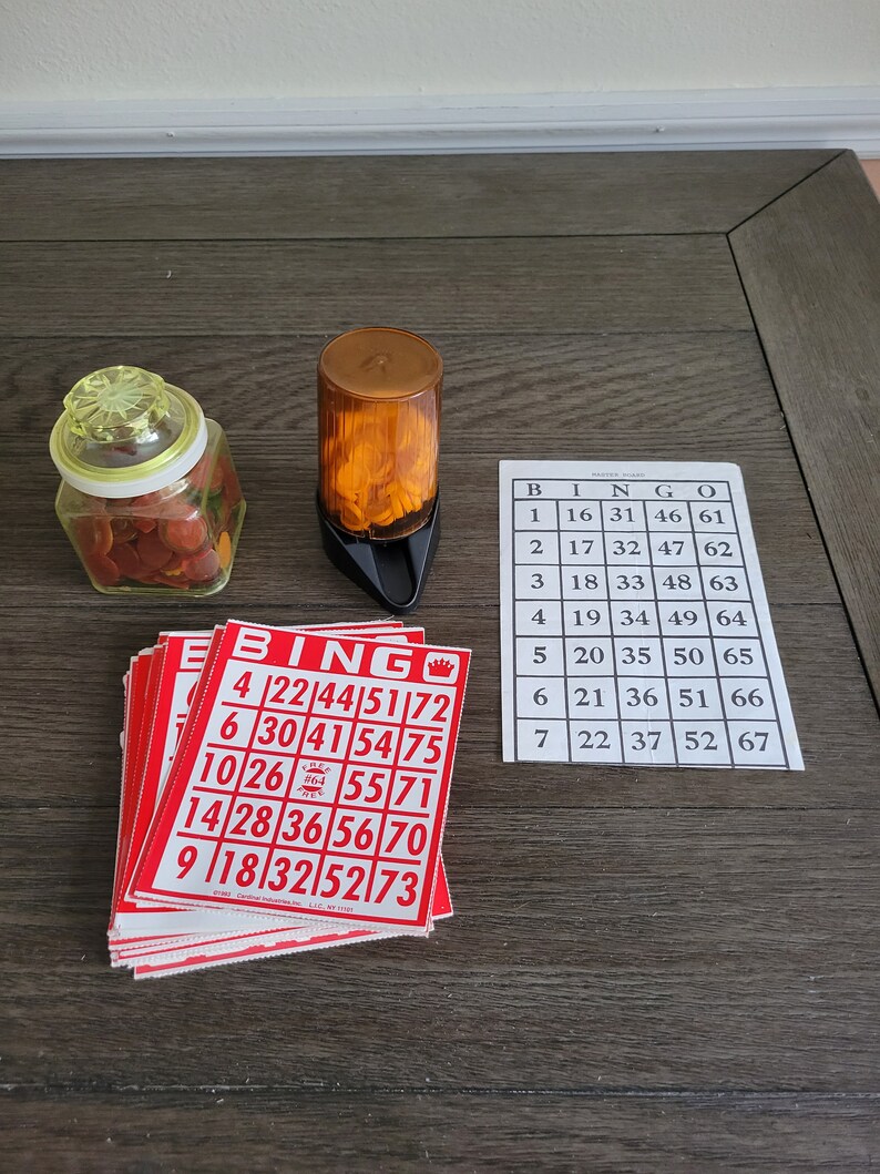 Vintage 70 Bingo Card Combinations Premier Edition Marked Etsy