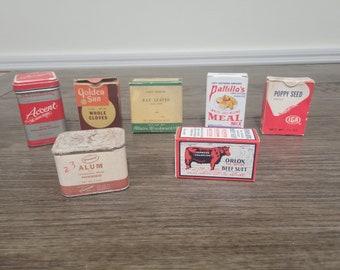 Vintage Spice Tins & Boxes~Choose Your Favorite