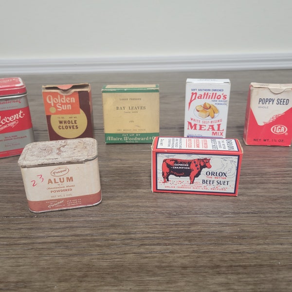 Vintage Spice Tins & Boxes~Choose Your Favorite