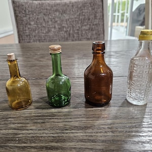 Miniature Colored Glass Bottles ~ Choose Your Favorite