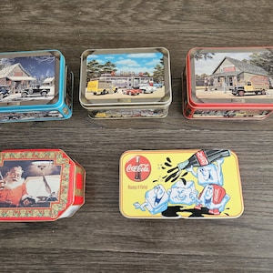 Vintage Coca Cola Metal Tin - Your Choice of One