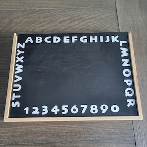 Vintage Chalkboard/Dry Eraser Board with Storage
