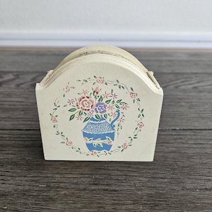 Vintage 6 Piece Wooden Coaster Set