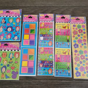 Set of 6 Vintage Stickers
