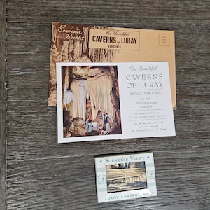 Vintage Luray Caverns VA Souvenir Booklet and 12 Views