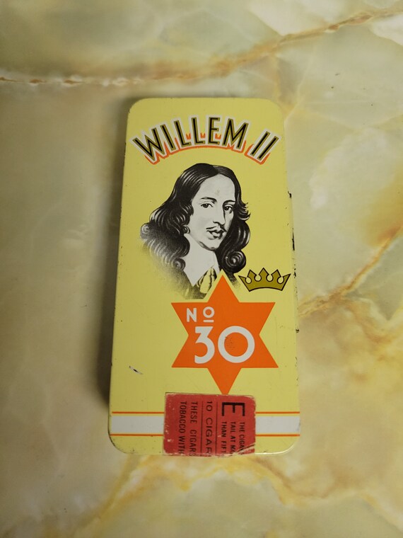 Vintage Willem II No 30 Cigar Tin - Etsy