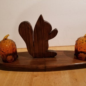 Vintage Squirrel Salt and Pepper Set With Holder