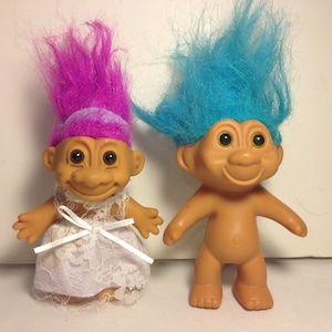 Pair of Vintage Troll Dolls