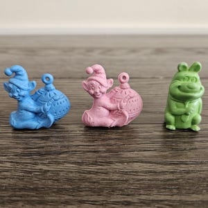 Vintage Set of 3 Diener Rubber Erasers