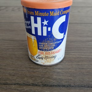 Vintage Hi - C Frozen Concentrate Orange Flavor Tin