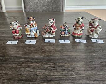 Set of 6 Vintage Cowtown Figurines
