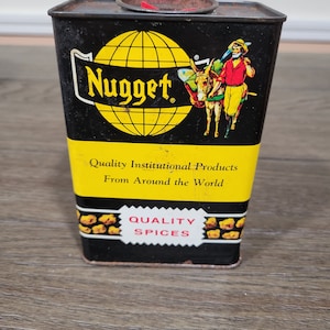 Vintage Nugget Quality Spice Container - Large 1 lb