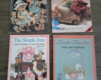 Vintage Folk Art & Tole Painting Craft Books ~ Choice of One