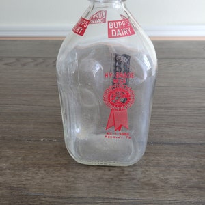 Vintage Bupps Dairy Milk Bottle