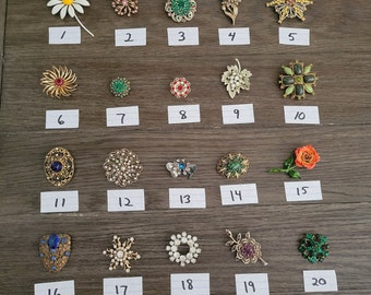 Vintage Pins- Your Choice of One
