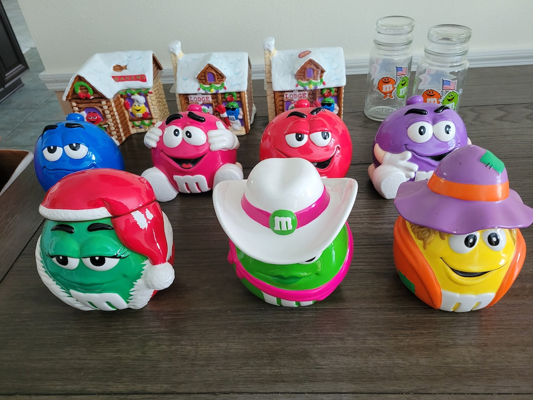 Vintage M&M Canisters Your Choice of One Etsy