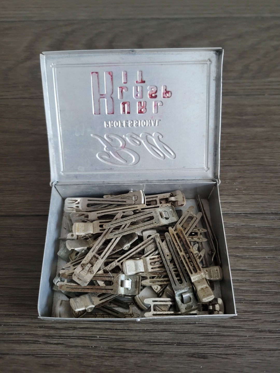 Vintage Bell Kurl Klasp Kit Container Etsy