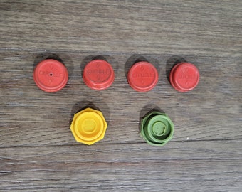 Vintage Set of 6 Bottle Caps