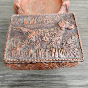 Vintage Cigarette Holder & Ashtray With Dog
