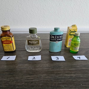 Antique and Vintage Medical Bottles and Advertisements - Your Choice of one.