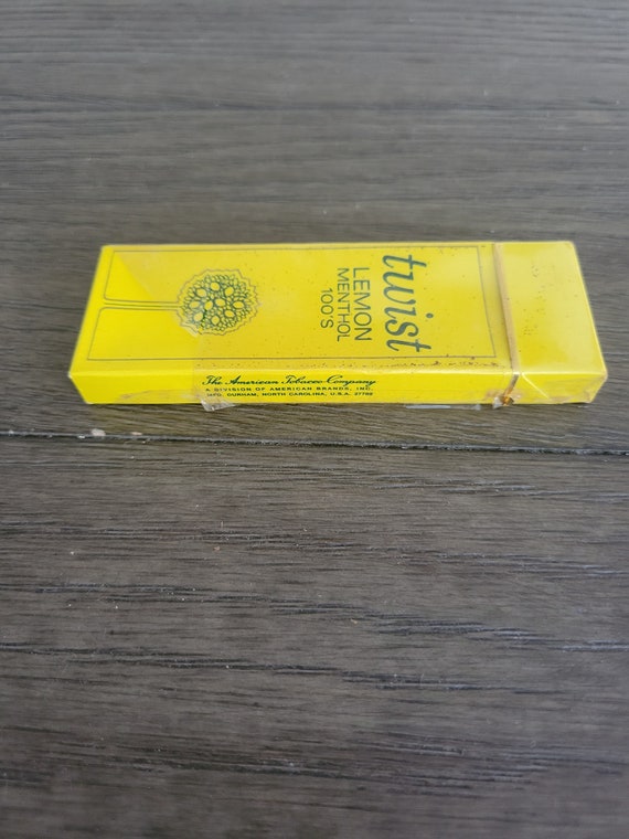 green citrus twist classic cigarette Vintage Twist Lemon Menthol 100's Cigarettes