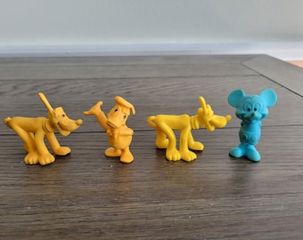 Set of 4 Vintage Disney Character Toys
