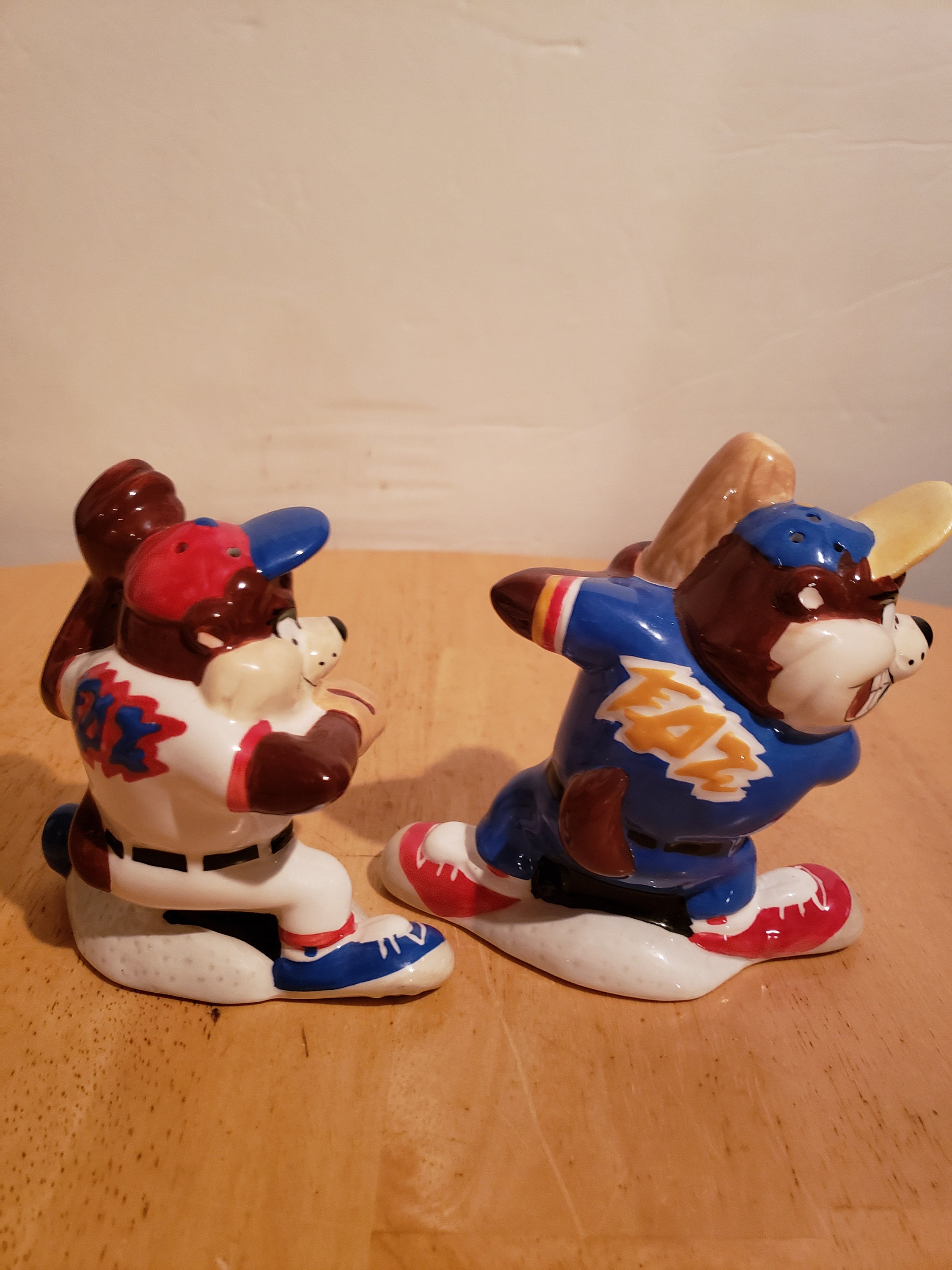Vintage Taz Salt and Pepper Shakers Etsy